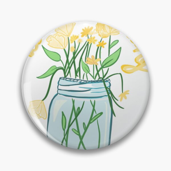 Artikelvorschau, malerische Ansicht einiger buttergelber Blumen, die uns daran erinnern, die Freuden beim Wachsen zu finden! entworfen und verkauft von COVcreate.