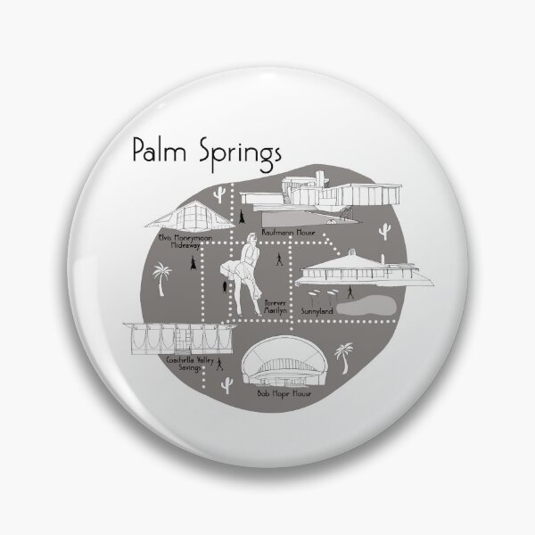 Item preview, Palm Springs Map - Grey designed and sold by aMano-mapping.