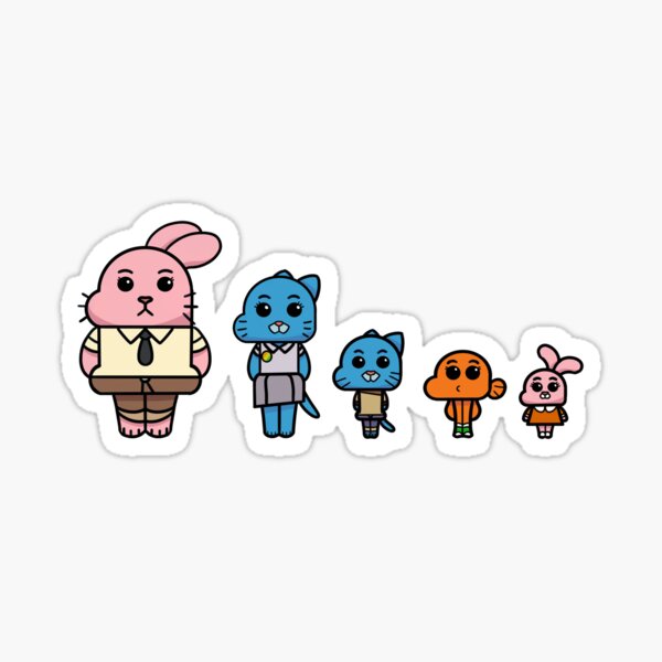 Running Gumball Watterson Sticker - Sticker Mania