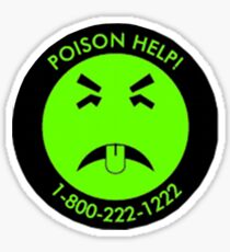 Retro Mr.Yuk poison Sticker