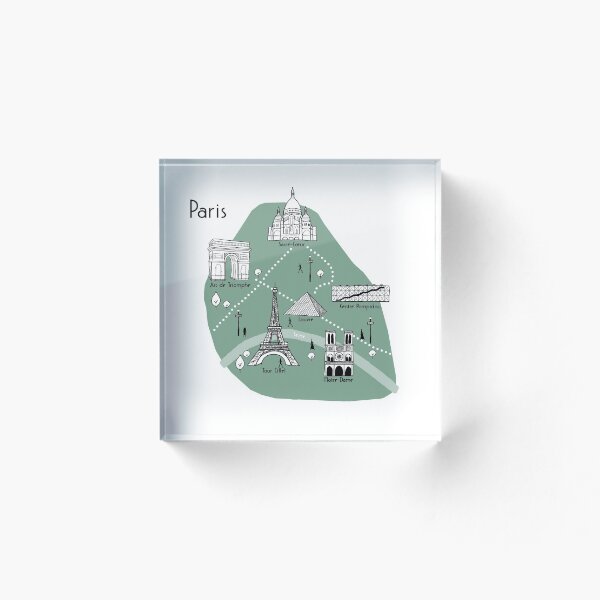 Artikelvorschau, Paris Karte - Grün entworfen und verkauft von aMano-mapping.