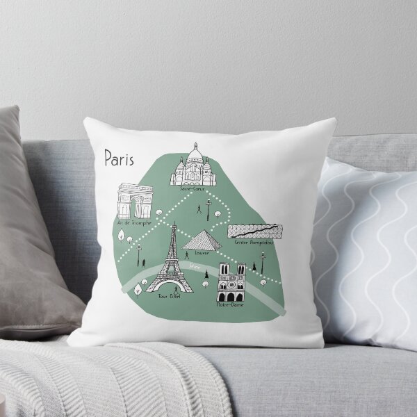 Item preview, Paris Map - Green designed and sold by aMano-mapping.