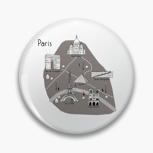 Item preview, Mapa de París - gris designed and sold by aMano-mapping.
