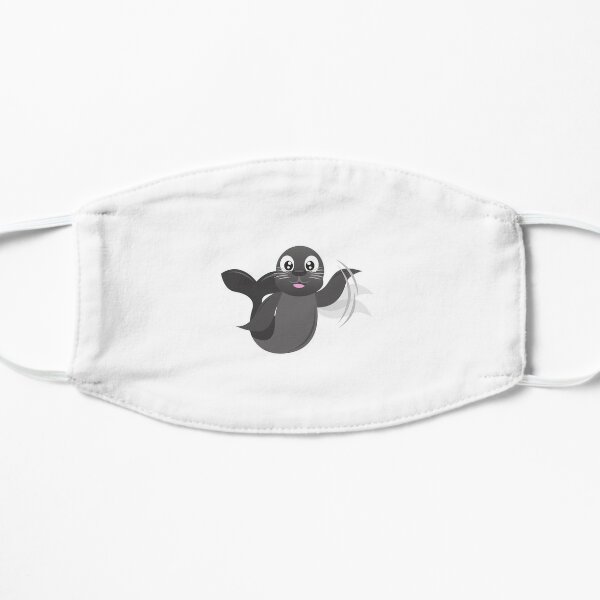 seal cute sweet baby Flat Mask