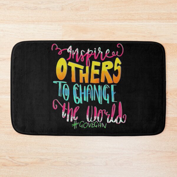 Item preview, Inspire Others To Change The World Go Vegan designed and sold by juniperdesign.
