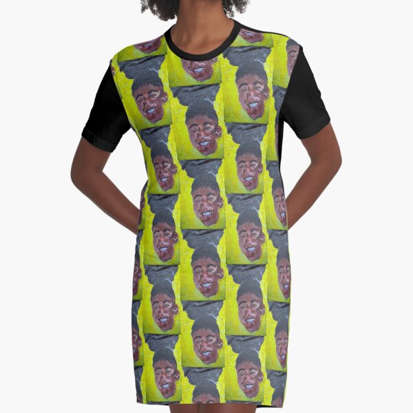 Smiley Graphic T-Shirt Dress