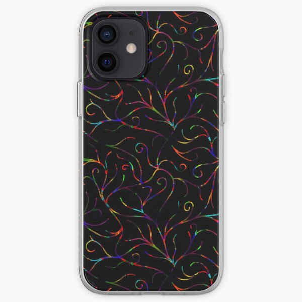 Black Velvet, Rainbow Vines iPhone Soft Case