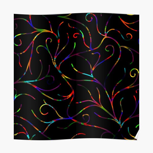 Black Velvet, Rainbow Vines Poster