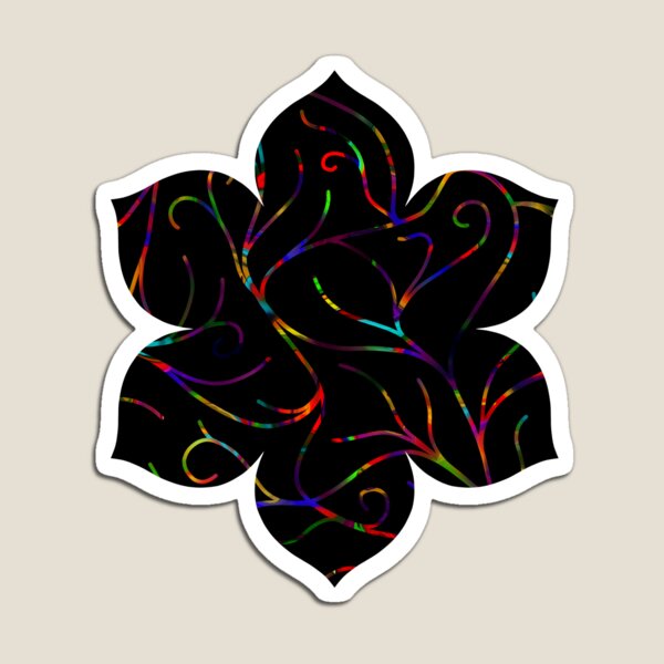 Black Velvet, Rainbow Vines Magnet