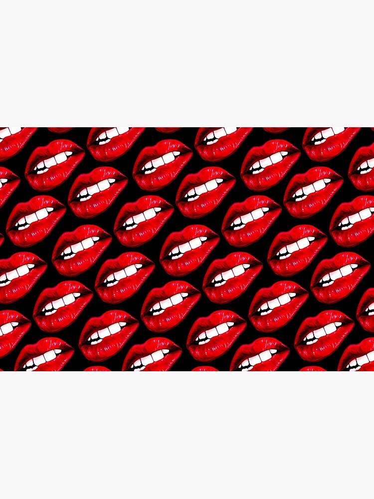 Lip Pattern - Black by KellyGilleran