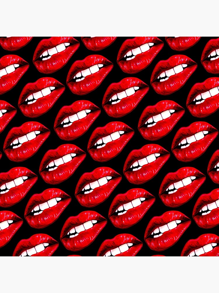 Lip Pattern - Black by KellyGilleran