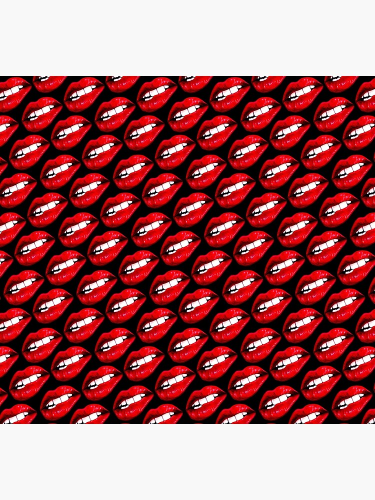 Lip Pattern - Black by KellyGilleran