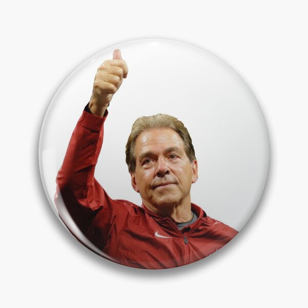 Nick Saban Approves Sticker Pin