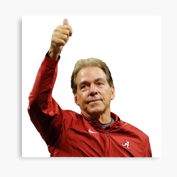 Alabama Football Canvas Prints Redbubble - nick saban roblox