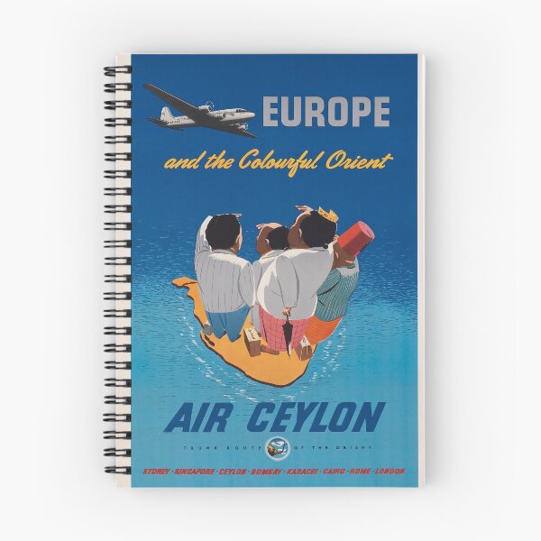 Item preview, Air Ceylon vintage travel poster designed and sold by stickart-marek.