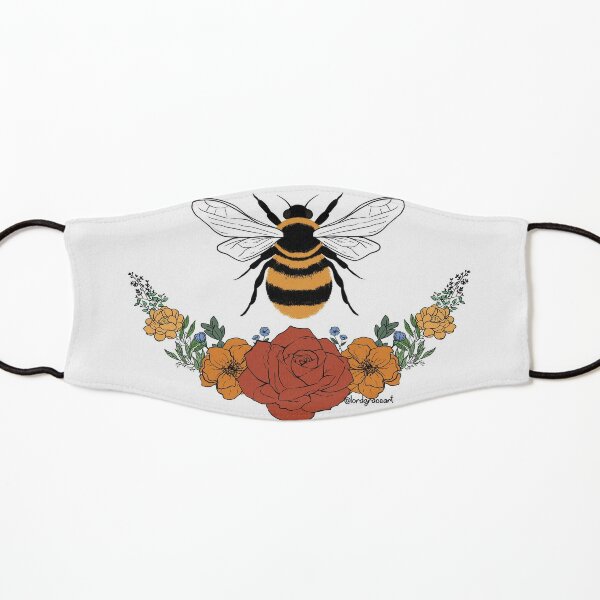 Download Sunflower Bee Honey Comb Yellow Mask By Lordgraceart Redbubble PSD Mockup Templates