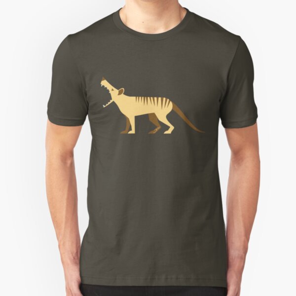 EXTINCT: Thylacine (Tasmanian Tiger) Slim Fit T-Shirt