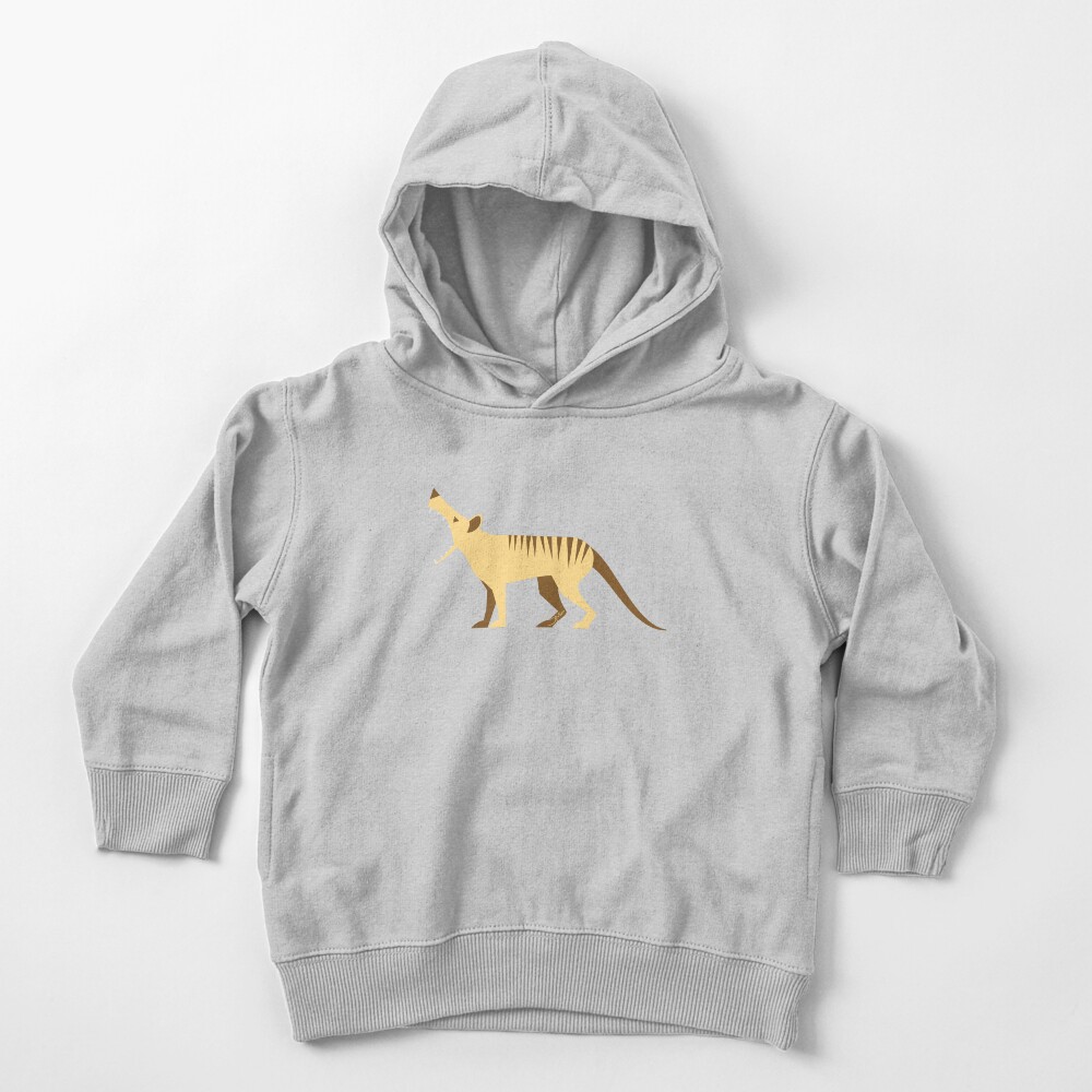 EXTINCT: Thylacine (Tasmanian Tiger) Toddler Pullover Hoodie