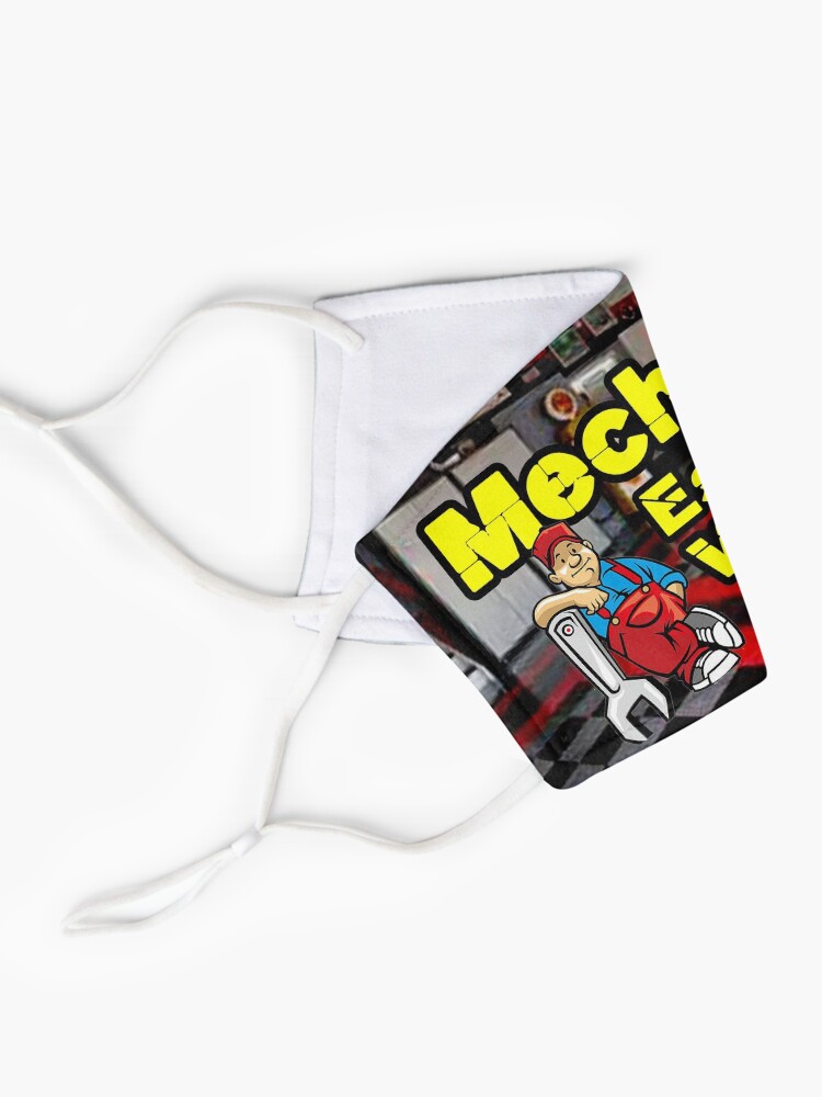 Alternate view of Mechanic Essential Worker design Mask