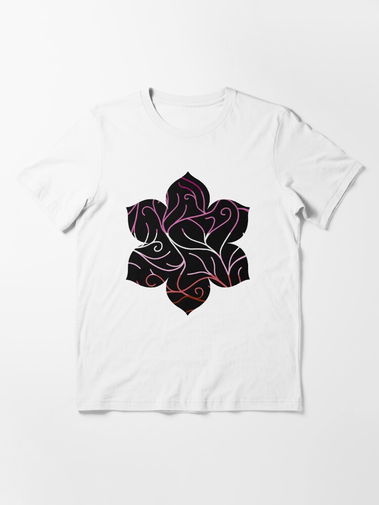 Alternate view of Black Velvet, Lesbian Flag Vines Essential T-Shirt