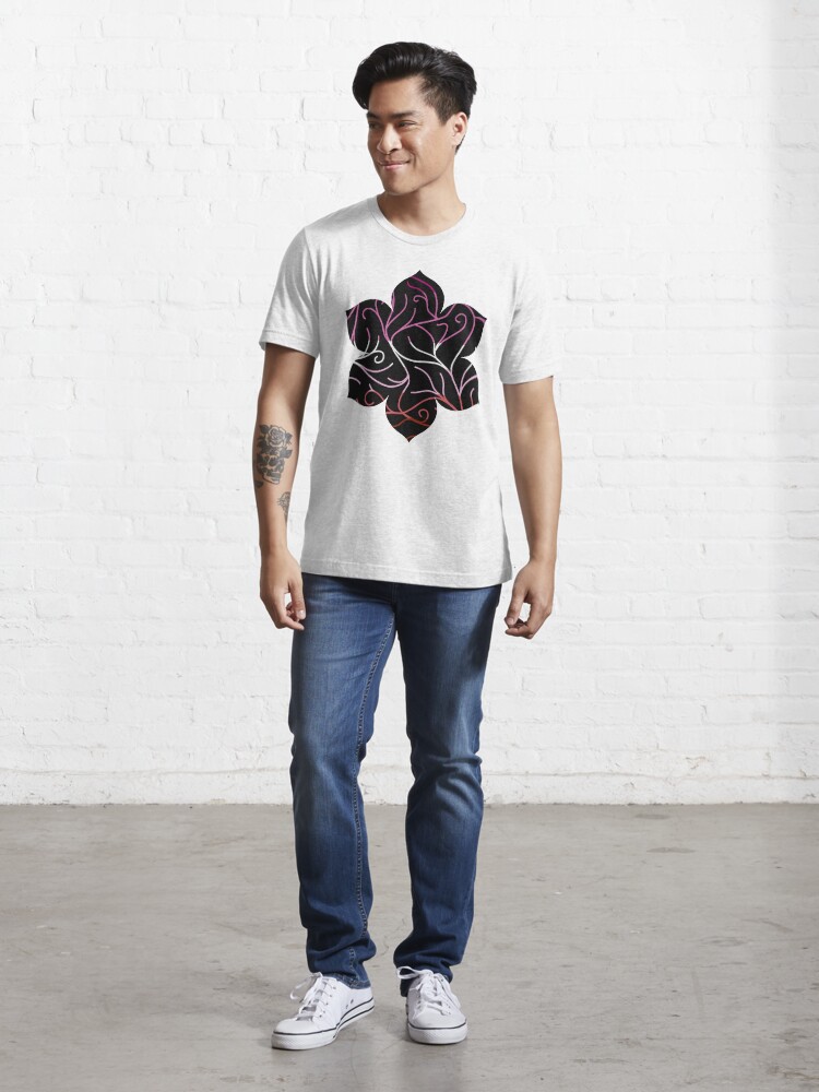 Alternate view of Black Velvet, Lesbian Flag Vines Essential T-Shirt