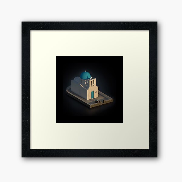 Item preview, Greek orthodox church 3D illustration designed and sold by am-mantilla2156.