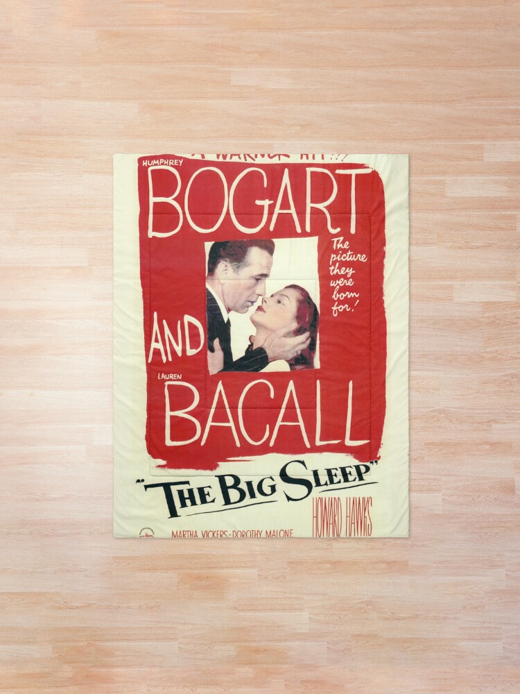 Alternate view of The Big Sleep - vintage movie poster (Bogart, Bacall) Comforter
