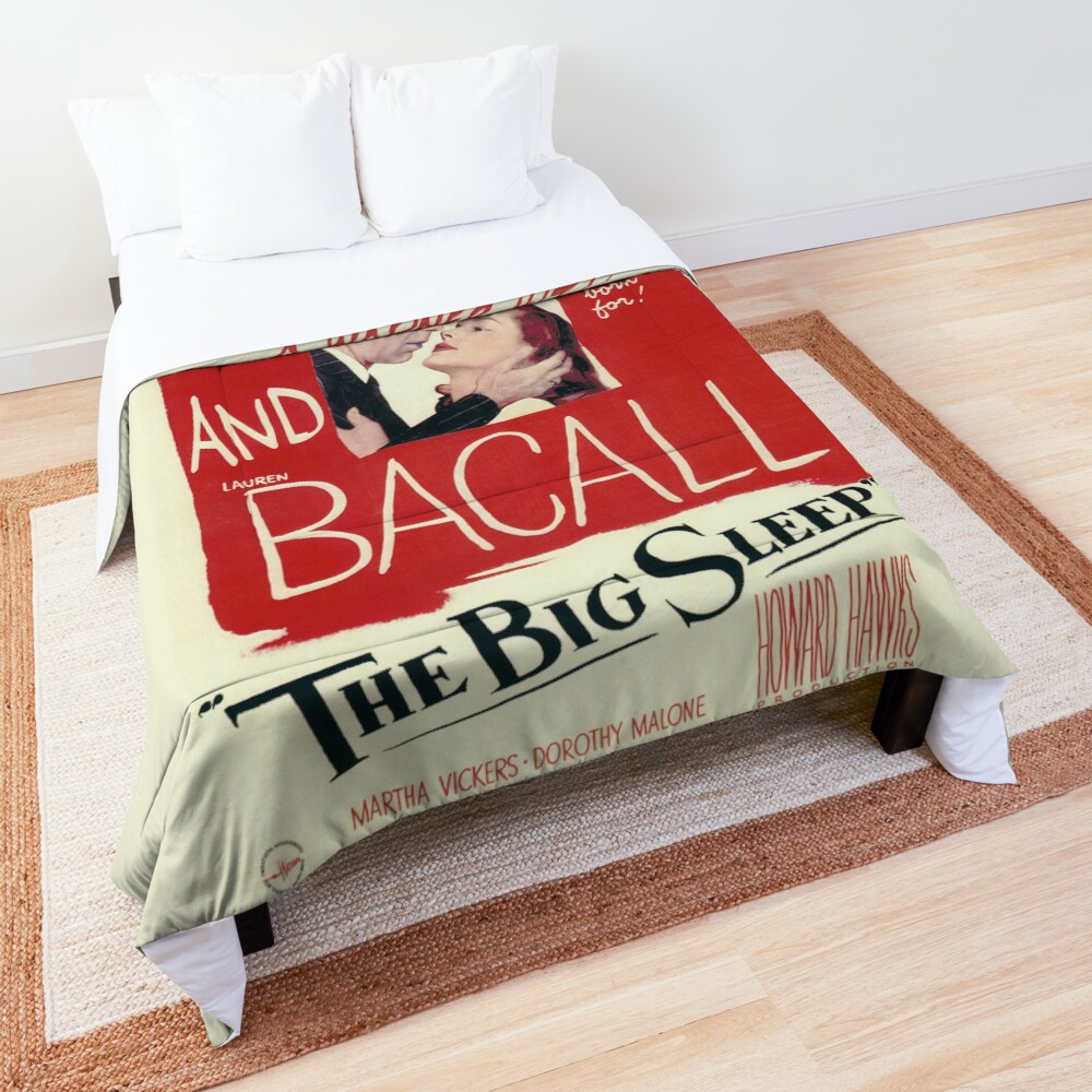 The Big Sleep - vintage movie poster (Bogart, Bacall) Comforter