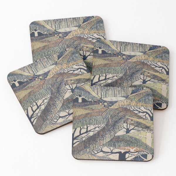 Item preview, Marching Trees 1970's Batik designed and sold by DorteC.