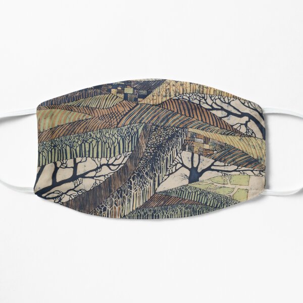 Marching Trees 1970's Batik Mask