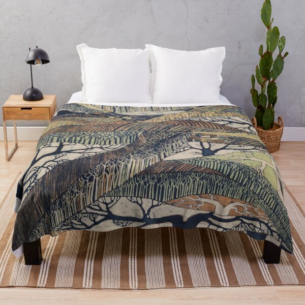 Item preview, Marching Trees 1970's Batik designed and sold by DorteC.