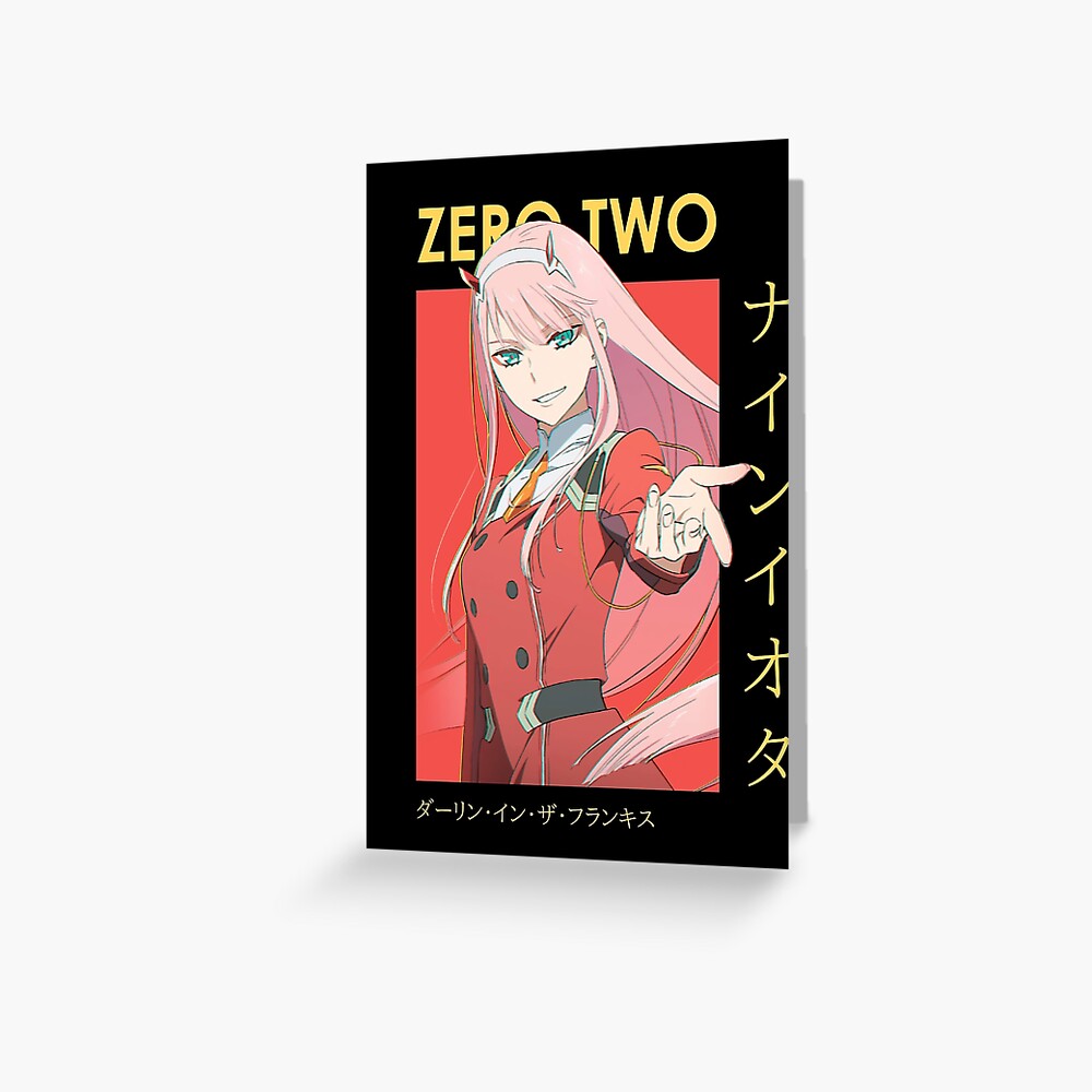 ゼロツー 色紙イラスト DARLING in the FRANXX Anime DARLING in the FRANXX 02 Zero Two Poster Wall HD Scroll