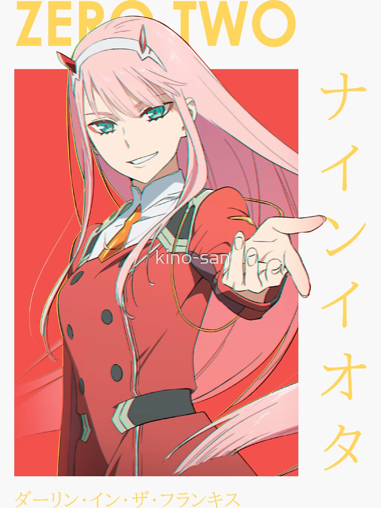 Zero Two 02 Darling Anime Manga Kawaii Mecha T-Shirt Zero Two 02 Darling Anime Manga Kawaii Mecha T-Shirt