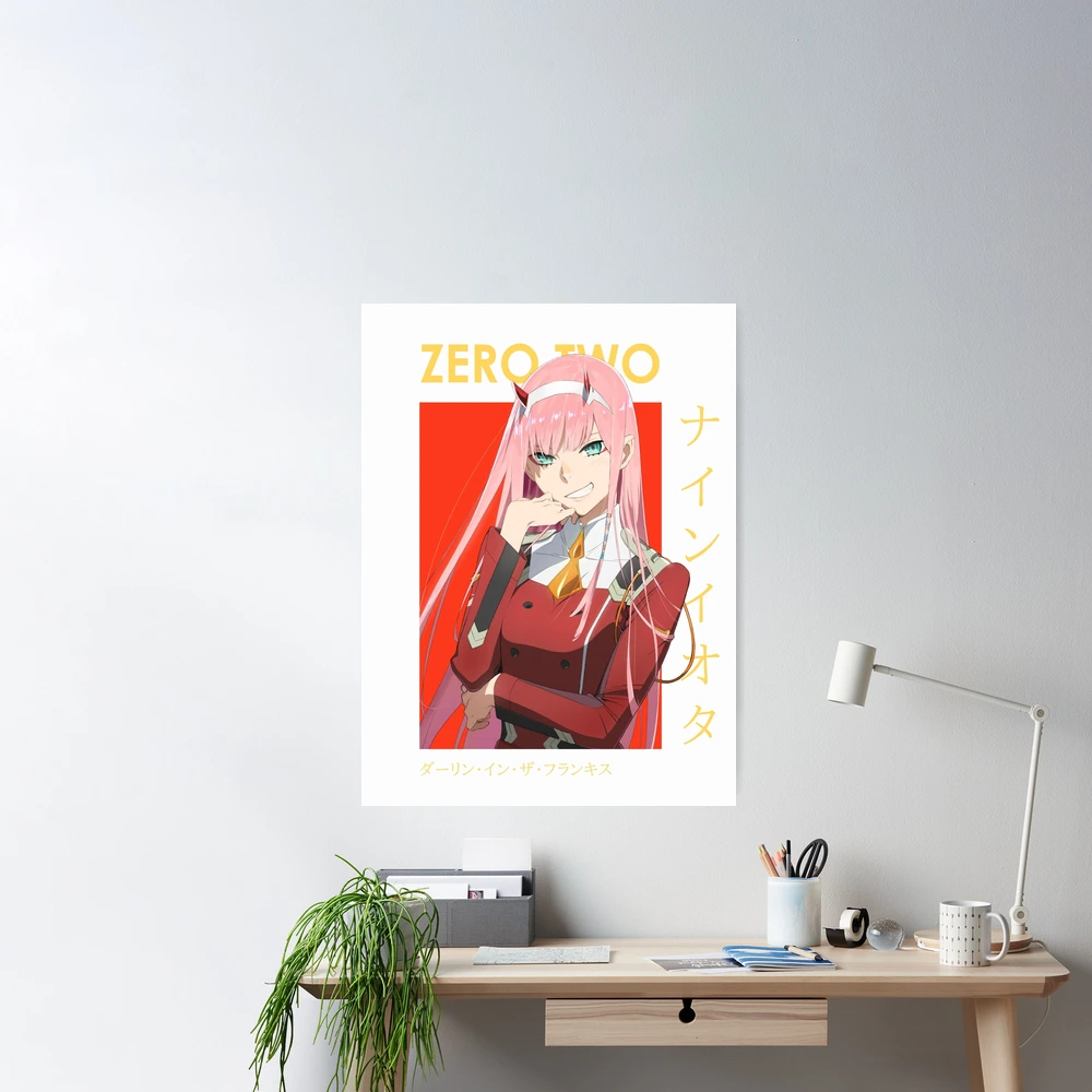 Anime DARLING in the FRANXX 02 Zero Two Poster Wall HD Scroll Poster 8x12