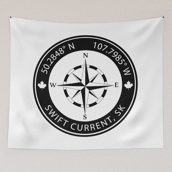 Item preview, Swift Current, Saskatchewan Geographical Coordinates designed and sold by TeeOhGraphics.