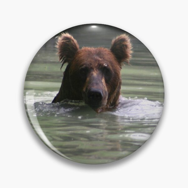 Item preview, Grizzly Bear Swimming designed and sold by Carol Bock.
