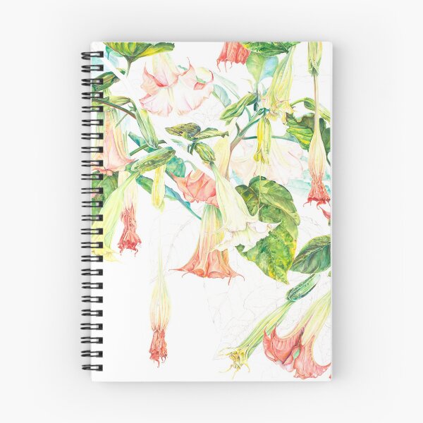 Item preview, Pink Brugmansia Floral Watercolor designed and sold by DorteC.