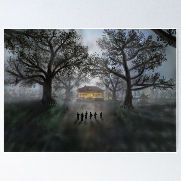 Vista previa del artículo con la obra «Rdr2 fan art storm the mansion», diseñado y vendido por artdragon88.