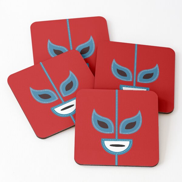 Item preview, Red and blue Luchador designed and sold by Francielandia.