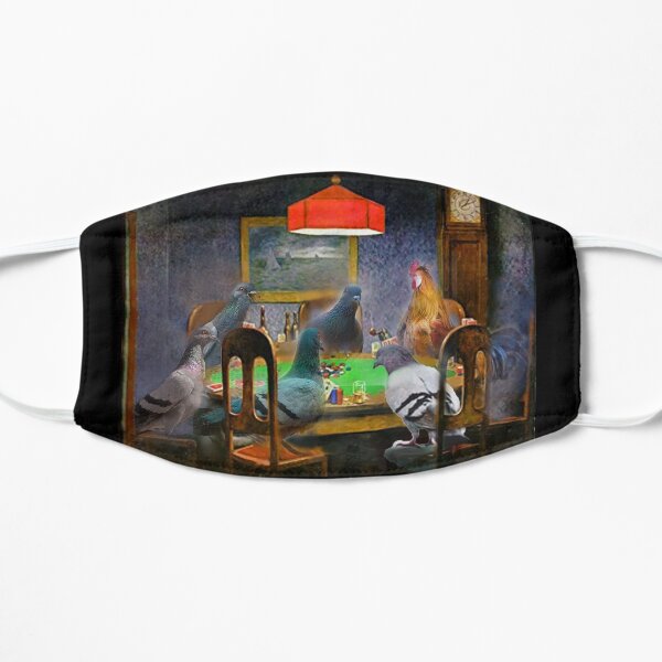 Pigeon Poker Night Flat Mask