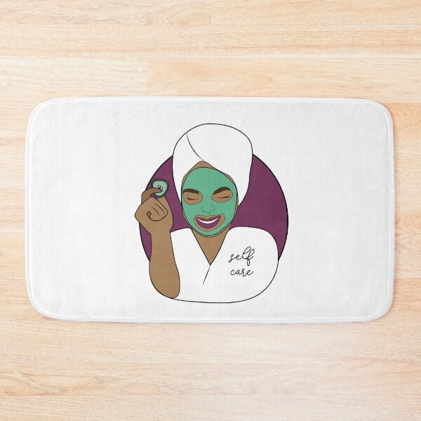 Item preview, Copy of Woman In Spa Face Mask, Maroon designed and sold by Sarah Lopez.