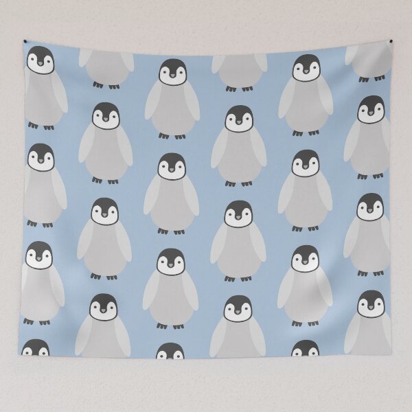 Item preview, Penguin Chick (blue background) designed and sold by elrathia.