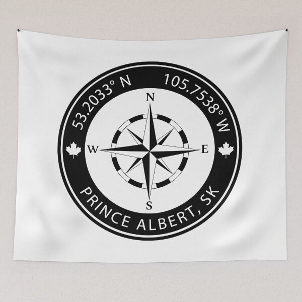 Item preview, Prince Albert, Saskatchewan Geographical Coordinates designed and sold by TeeOhGraphics.