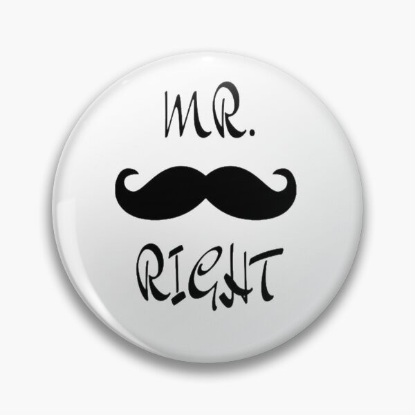 Item preview, Mr. Right mustache  designed and sold by Kazoza.