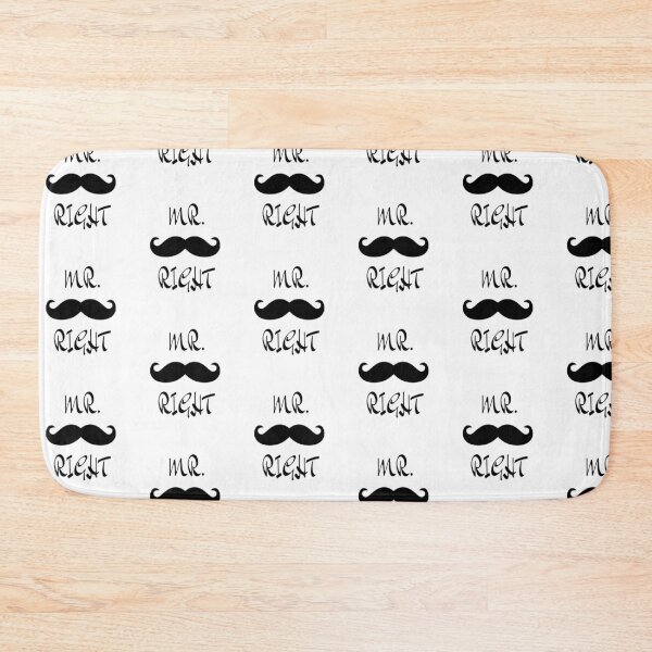 Item preview, Mr. Right mustache  designed and sold by Kazoza.