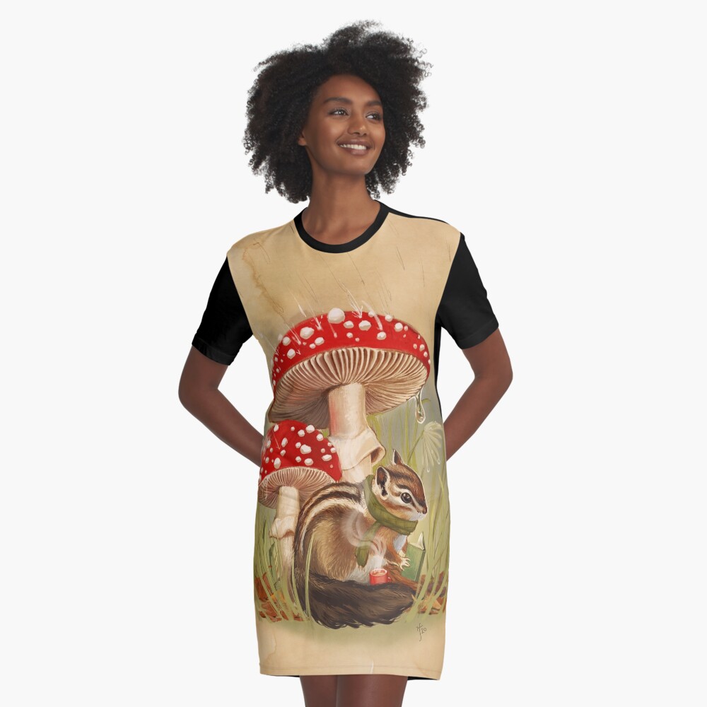 Item preview, Graphic T-Shirt Dress designed and sold by rebeccaflaum.