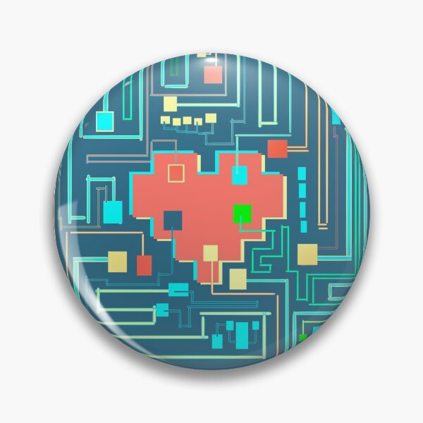 Item preview, Heart Circuits designed and sold by PencilCurlsArt.