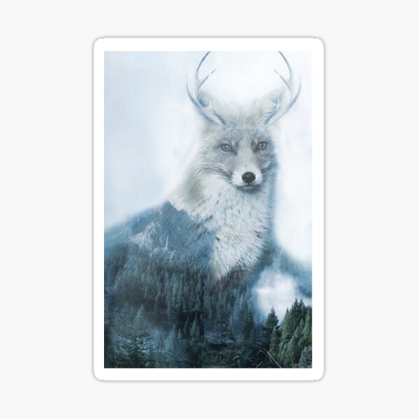 Mythical fox Sticker
