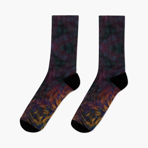 Item preview, Multidimensional Fire Plaid gradient striped flames gold red print pattern designed and sold by JaycraveDesigns.