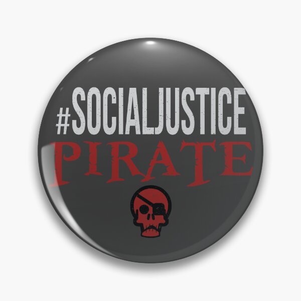 Aperçu de l'œuvre #SocialJustice Pirate - Hashtag pour la résistance créée et vendue par Ryphna.